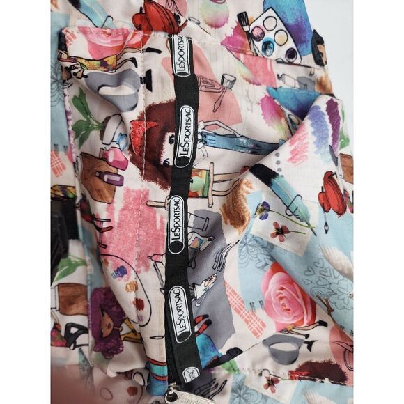 Lesport sac Colorful Artist-Themed Backpack With Drawstring & Buckle Closures Ad - Picture 9 of 12